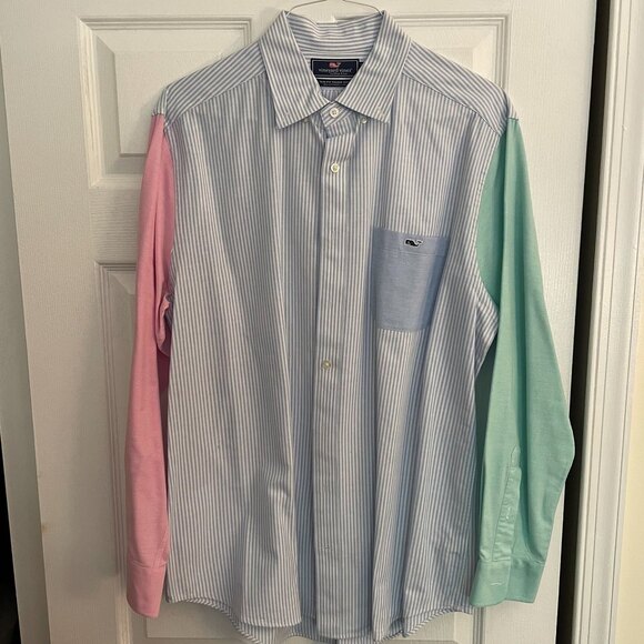 Vineyard Vines Slim Fit Trucker Shirt - Picture 2 of 5